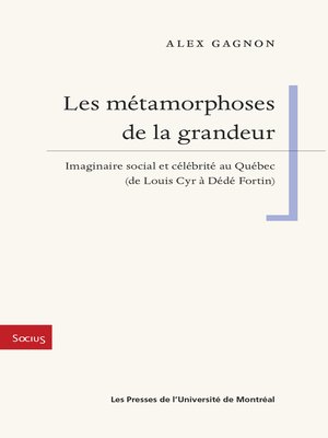 cover image of Les métamorphoses de la grandeur